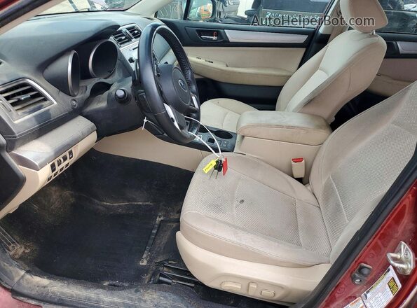 4S4BSAFC7J3319997 2018 SUBARU OUTBACK Red Front interior view
