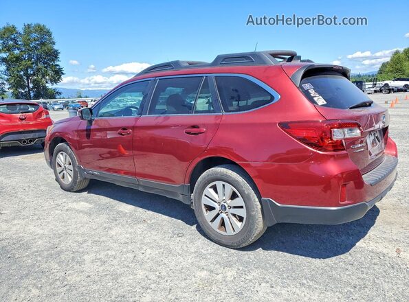 4S4BSAFC9H3293820 2017 SUBARU OUTBACK Red Rear left