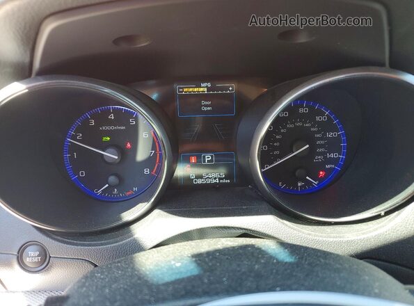 4S4BSAFC9H3293820 2017 SUBARU OUTBACK Red Instrument cluster view