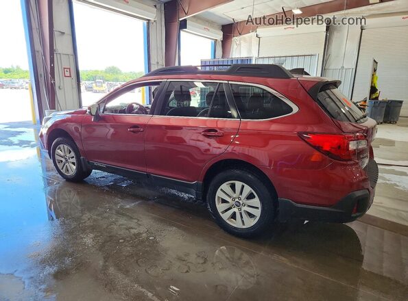 4S4BSAFCXK3389821 2019 SUBARU OUTBACK Темно-бордовый Задняя левая четверть