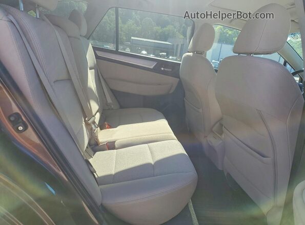 4S4BSAHC0K3230206 2019 SUBARU OUTBACK Brown Вид задньої частини салону