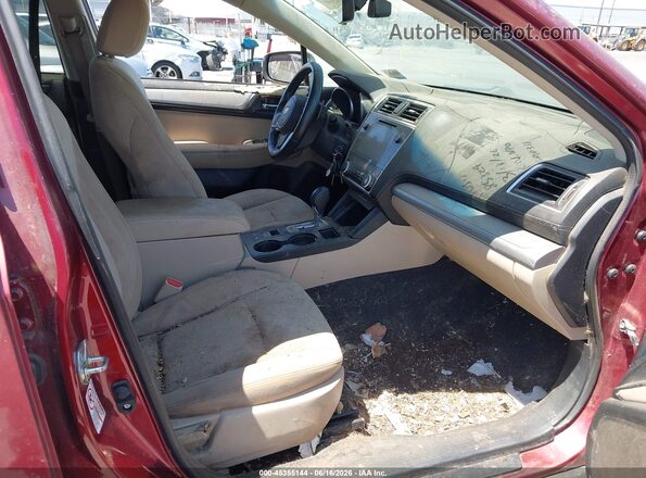 4S4BSAHC0K3290311 2019 SUBARU OUTBACK Burgundy Vista interior delantera