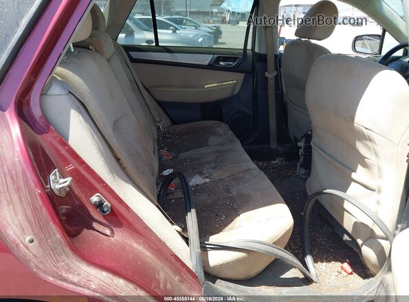 4S4BSAHC0K3290311 2019 SUBARU OUTBACK Burgundy Vista de la etiqueta del VIN