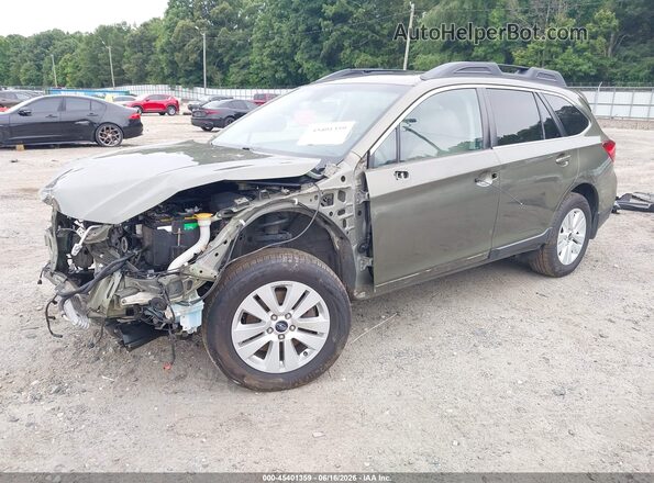 4S4BSAHC2K3220860 2019 SUBARU OUTBACK Green წინა მარცხენა ხედი სამი მეოთხედიდან
