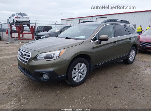 4S4BSAHC4H3431552 2017 SUBARU OUTBACK Зеленый Передняя левая четверть