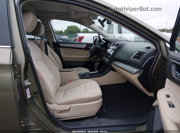 4S4BSAHC4H3431552 2017 SUBARU OUTBACK Зеленый Вид салона спереди