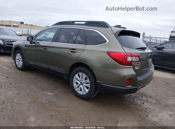 4S4BSAHC4H3431552 2017 SUBARU OUTBACK Зеленый Задняя левая четверть