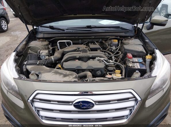 4S4BSAHC4H3431552 2017 SUBARU OUTBACK Зеленый Вид сзади