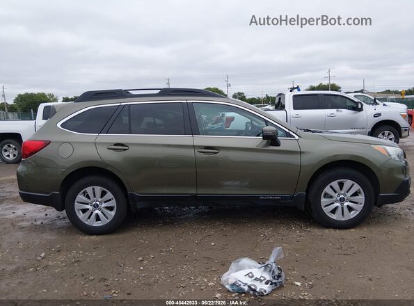 4S4BSAHC4H3431552 2017 SUBARU OUTBACK Зеленый Вид задней части салона