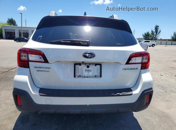4S4BSAHC7K3222460 2019 SUBARU OUTBACK Белый Вид сзади