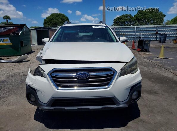 4S4BSAHC7K3222460 2019 SUBARU OUTBACK Белый Вид спереди