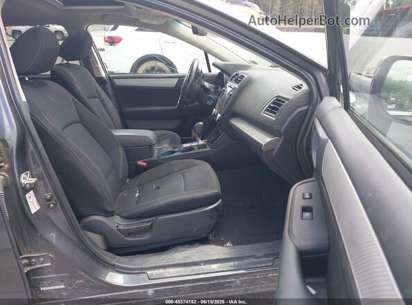 4S4BSAHC7K3244037 2019 SUBARU OUTBACK Gray წინა სალონის ხედი