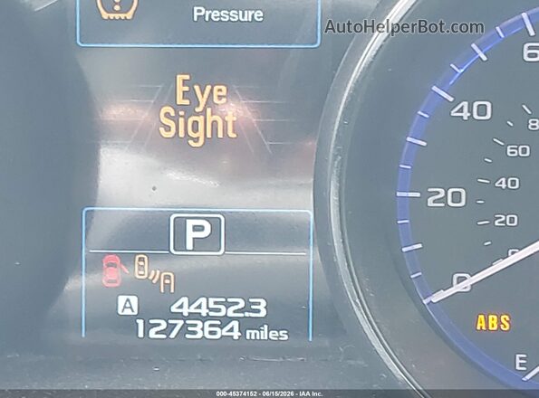 4S4BSAHC7K3244037 2019 SUBARU OUTBACK Gray 
