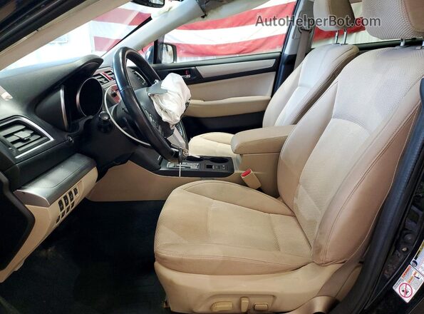 4S4BSAHC8G3328259 2016 SUBARU OUTBACK Black Front interior view