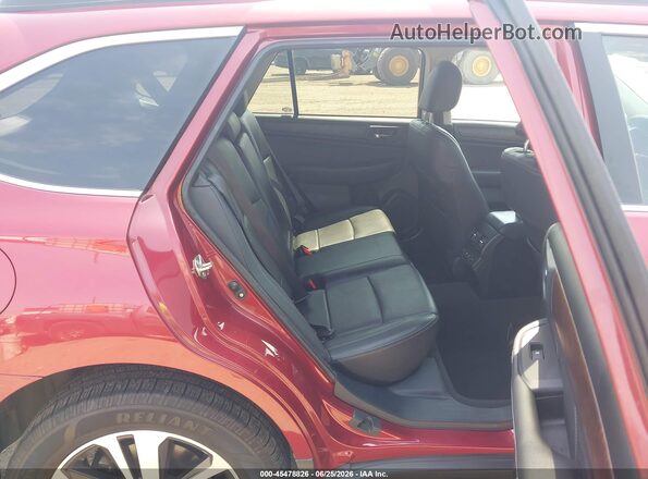 4S4BSAJC1K3236350 2019 SUBARU OUTBACK Burgundy Widok naklejki z numerem VIN