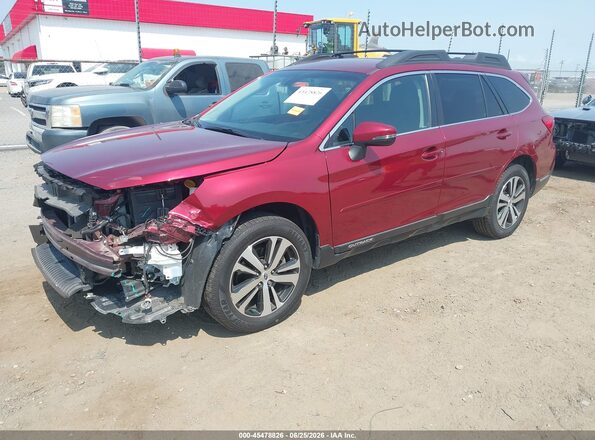 4S4BSAJC1K3236350 2019 SUBARU OUTBACK Burgundy Przód lewy