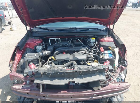 4S4BSAJC1K3236350 2019 SUBARU OUTBACK Burgundy Widok z tyłu