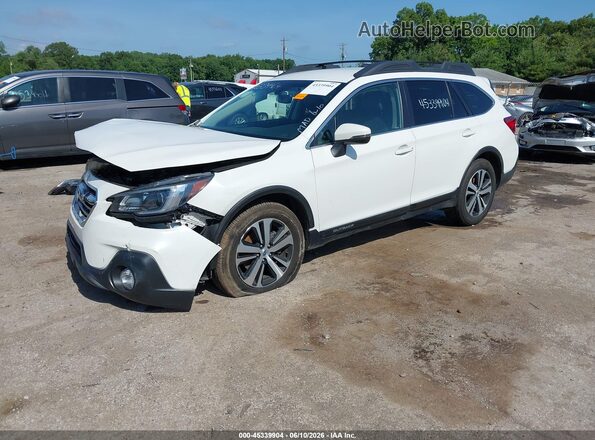4S4BSAJCXK3273042 2019 SUBARU OUTBACK White Առջևի ձախ երեք քառորդ տեսարան