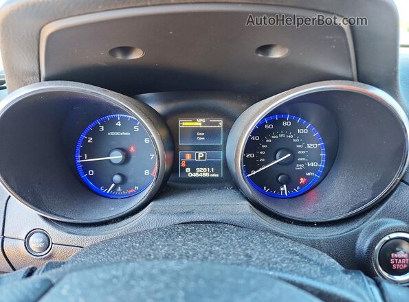 4S4BSAKC1H3220639 2017 SUBARU OUTBACK Gray Вид щитка приладів