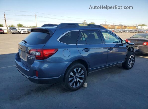 4S4BSAKC1H3394212 2017 SUBARU OUTBACK Blue უკანა მარჯვენა