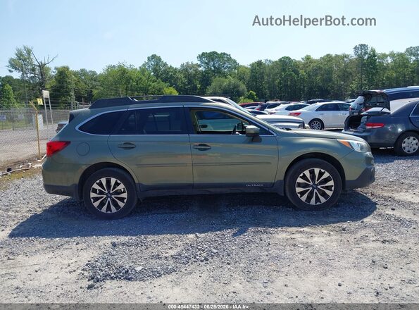 4S4BSAKC5H3202046 2017 SUBARU OUTBACK Зеленый Вид задней части салона