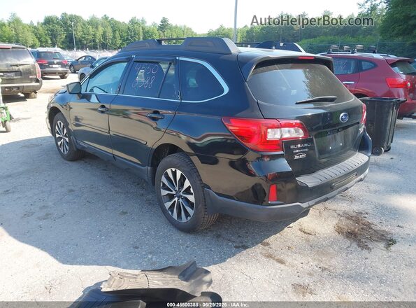4S4BSALC1G3311035 2016 SUBARU OUTBACK Black Задня ліва чверть