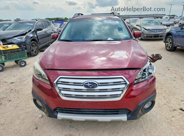 4S4BSALC4G3226934 2016 SUBARU OUTBACK Burgundy წინა ხედი