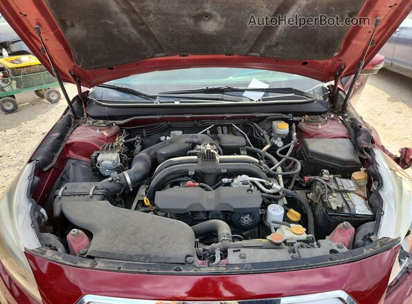 4S4BSALC4G3226934 2016 SUBARU OUTBACK Burgundy ძრავის განყოფილების ხედი