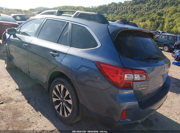 4S4BSALC5G3348945 2016 SUBARU OUTBACK Light Blue Задняя левая четверть