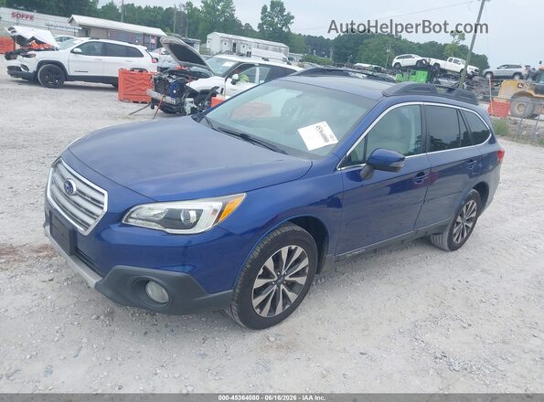 4S4BSALC6G3247459 2016 SUBARU OUTBACK Синий Передняя левая четверть