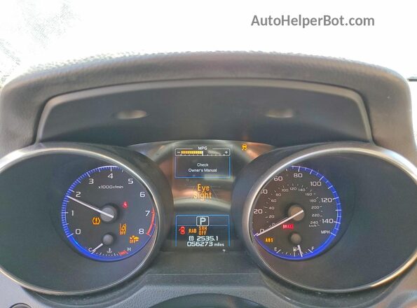 4S4BSANC0J3274452 2018 SUBARU OUTBACK Зеленый Вид щитка приборов