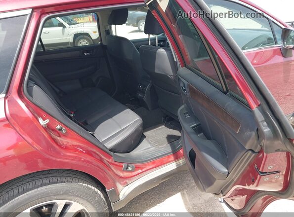 4S4BSANC0J3293356 2018 SUBARU OUTBACK Red Widok naklejki z numerem VIN