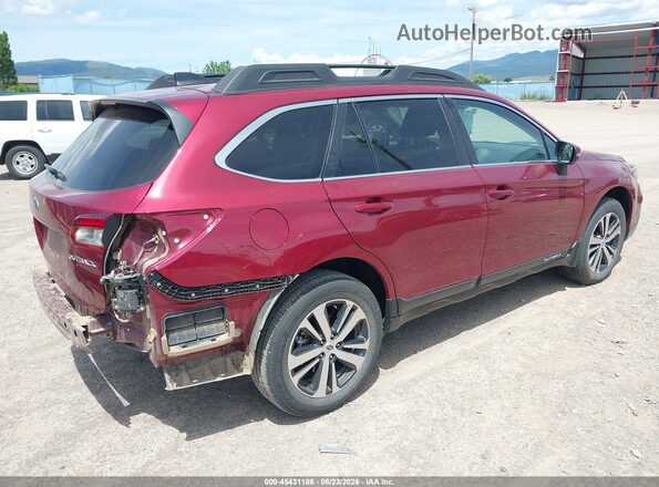 4S4BSANC0J3293356 2018 SUBARU OUTBACK Red Tył prawy