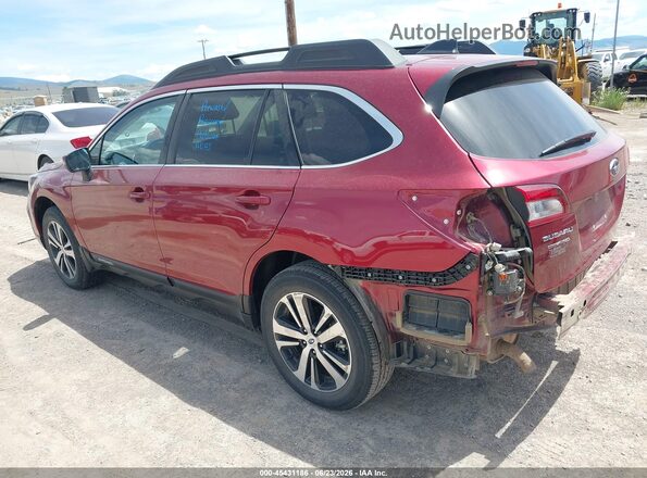 4S4BSANC0J3293356 2018 SUBARU OUTBACK Red Tył lewy