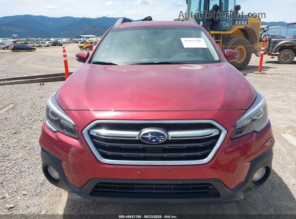 4S4BSANC0J3293356 2018 SUBARU OUTBACK Red Widok wnętrza z tyłu