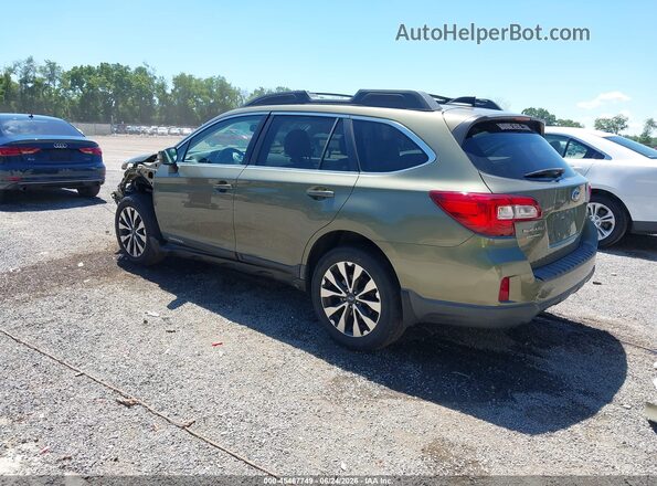 4S4BSANC1G3311047 2016 SUBARU OUTBACK Green Tył lewy