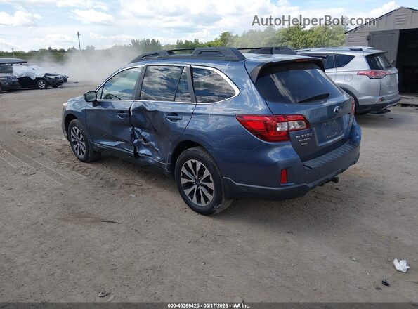 4S4BSANC1G3334859 2016 SUBARU OUTBACK Blue Задня ліва чверть