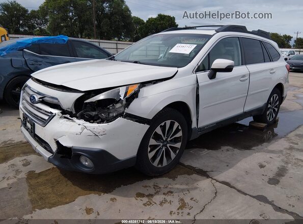 4S4BSANC1H3269027 2017 SUBARU OUTBACK White წინა მარცხენა ხედი სამი მეოთხედიდან