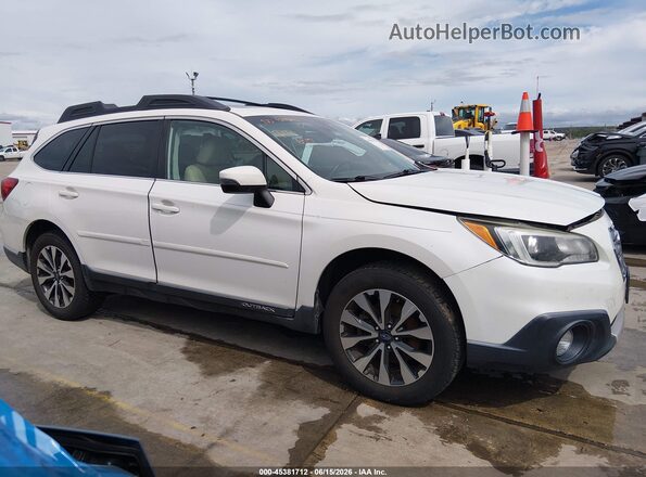 4S4BSANC1H3269027 2017 SUBARU OUTBACK White უკანა სალონის ხედი
