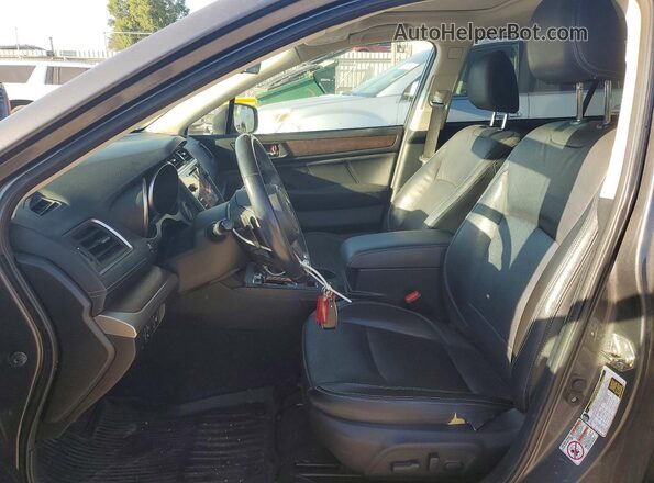4S4BSANC1J3359252 2018 SUBARU OUTBACK Charcoal წინა სალონის ხედი