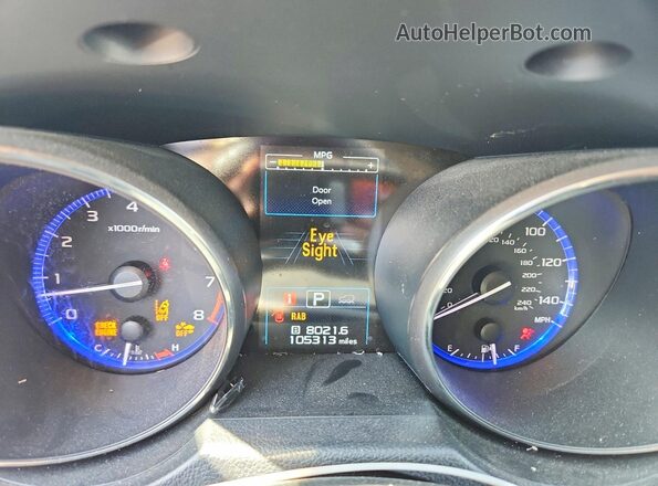 4S4BSANC1K3371354 2019 SUBARU OUTBACK Red Вид щитка приладів