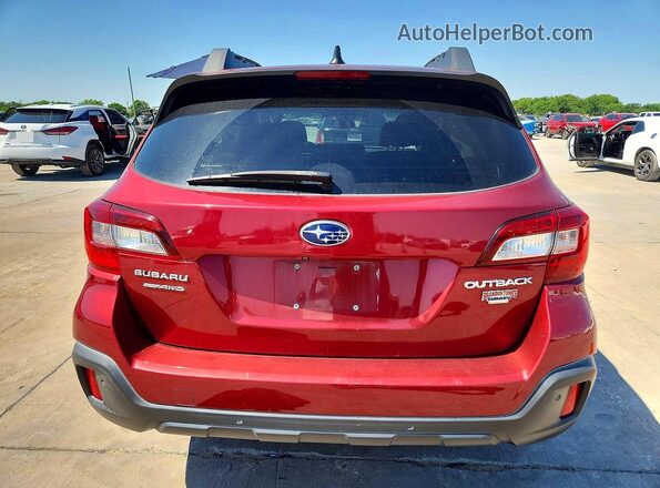 4S4BSANC1K3371354 2019 SUBARU OUTBACK Red Вид ззаду