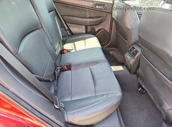 4S4BSANC1K3371354 2019 SUBARU OUTBACK Red Вид задніх сидінь