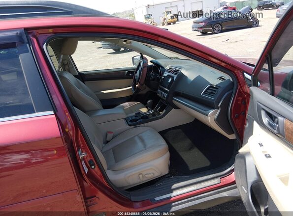 4S4BSANC2G3262294 2016 SUBARU OUTBACK Red Widok wnętrza z przodu