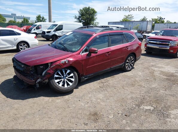 4S4BSANC2G3262294 2016 SUBARU OUTBACK Red Przód lewy