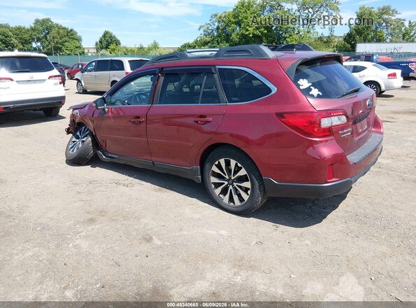4S4BSANC2G3262294 2016 SUBARU OUTBACK Red Tył lewy