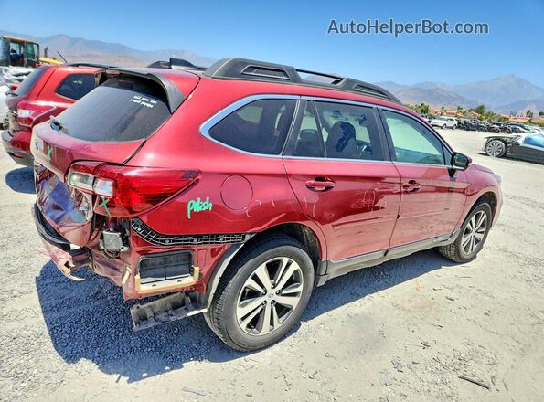 4S4BSANC2J3224488 2018 SUBARU OUTBACK Темно-бордовый Задняя правая четверть