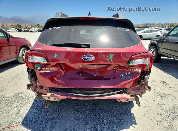 4S4BSANC2J3224488 2018 SUBARU OUTBACK Темно-бордовый Вид сзади