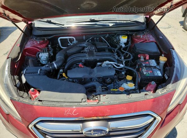 4S4BSANC2J3224488 2018 SUBARU OUTBACK Темно-бордовый Вид подкапотного пространства