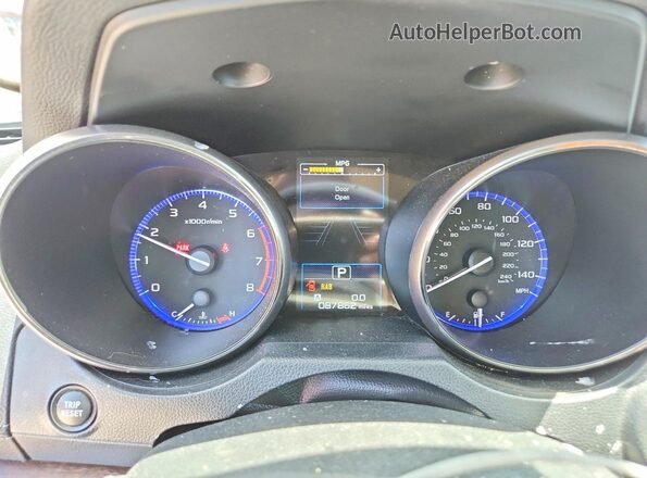 4S4BSANC2J3224488 2018 SUBARU OUTBACK Темно-бордовый Вид щитка приборов